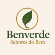 Logotipo Benverde com folha verde e tipografia natural – símbolo de bem-estar, sustentabilidade e vida saudável