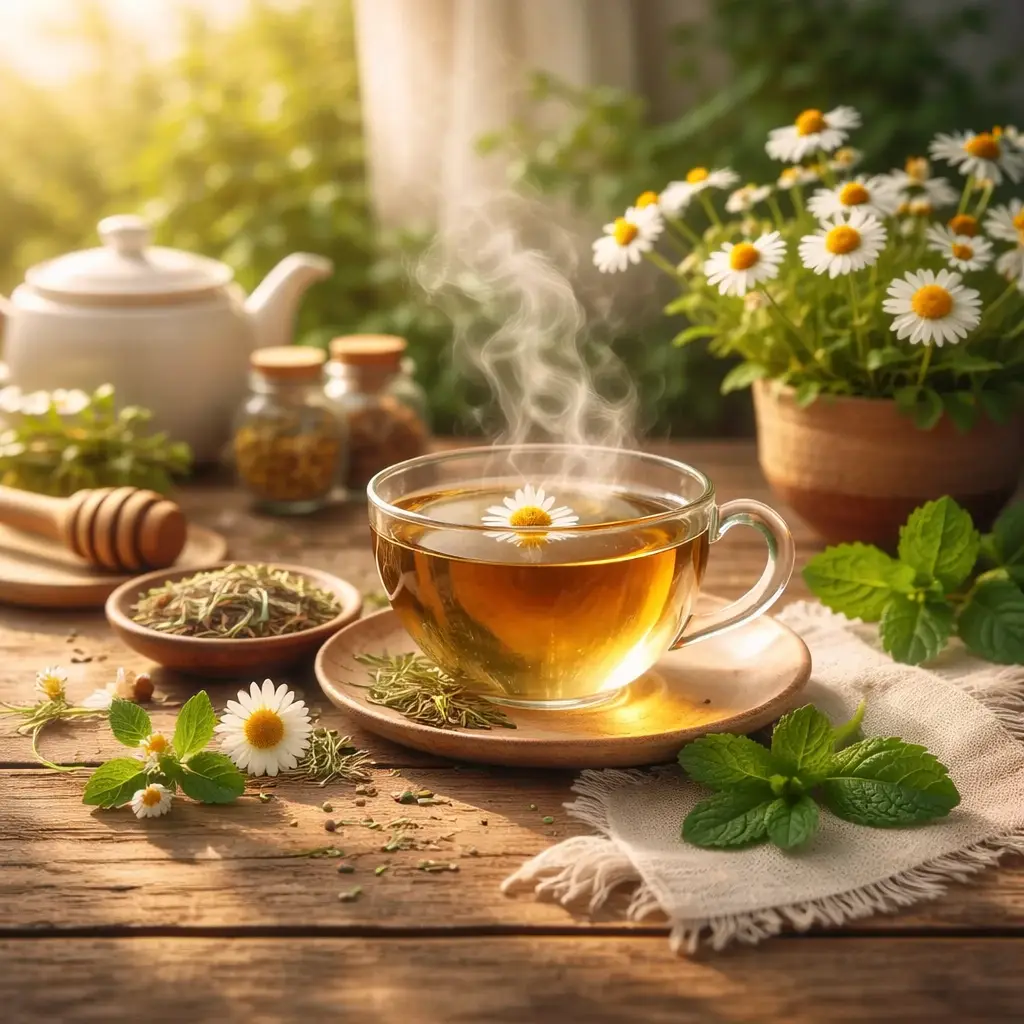 preparo de chás relaxantes com ervas naturais