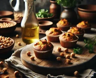 Bolinho funcional de grão-de-bico: crocante no forno e fácil de incluir no dia a dia