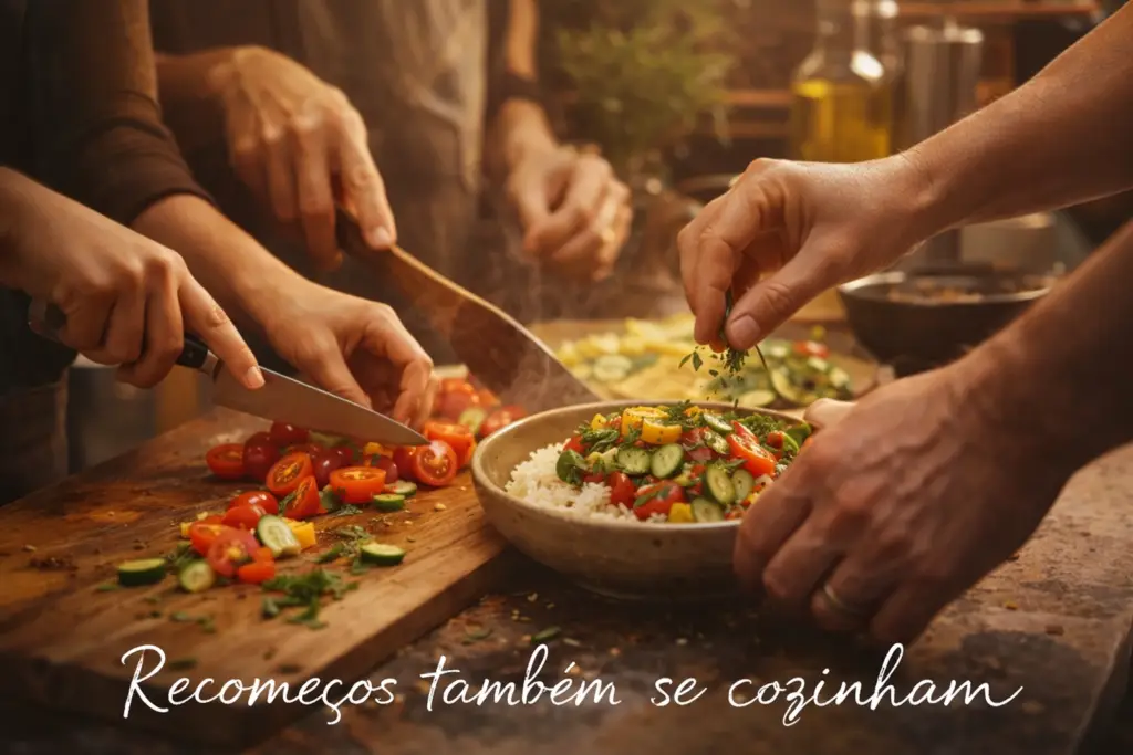 cozinhar em família conexão alimentos preparo coletivo