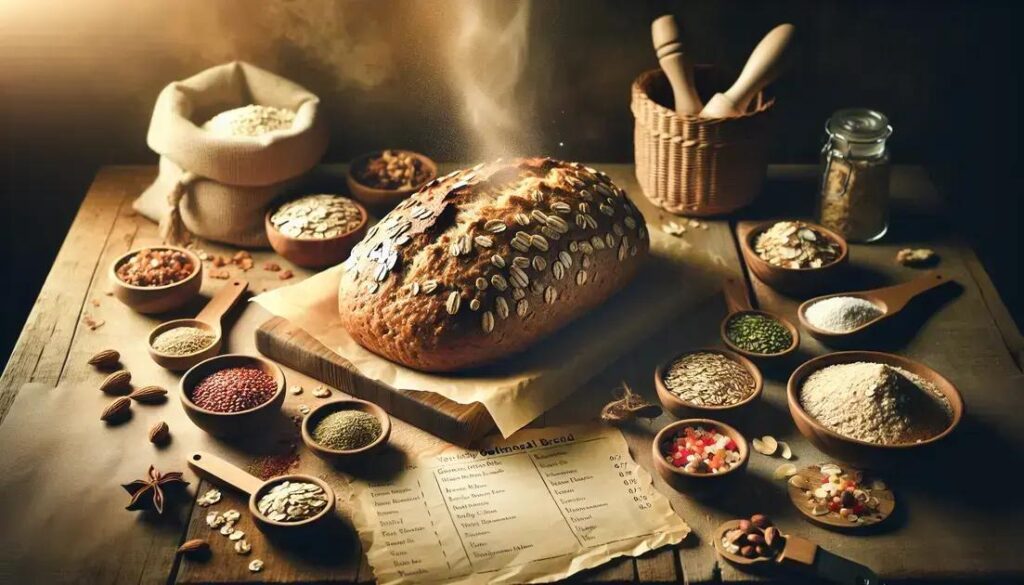 Pão funcional de aveia