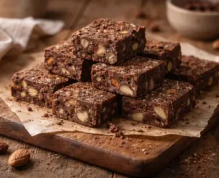 Doce de cacau e castanhas: sobremesa simples e consciente