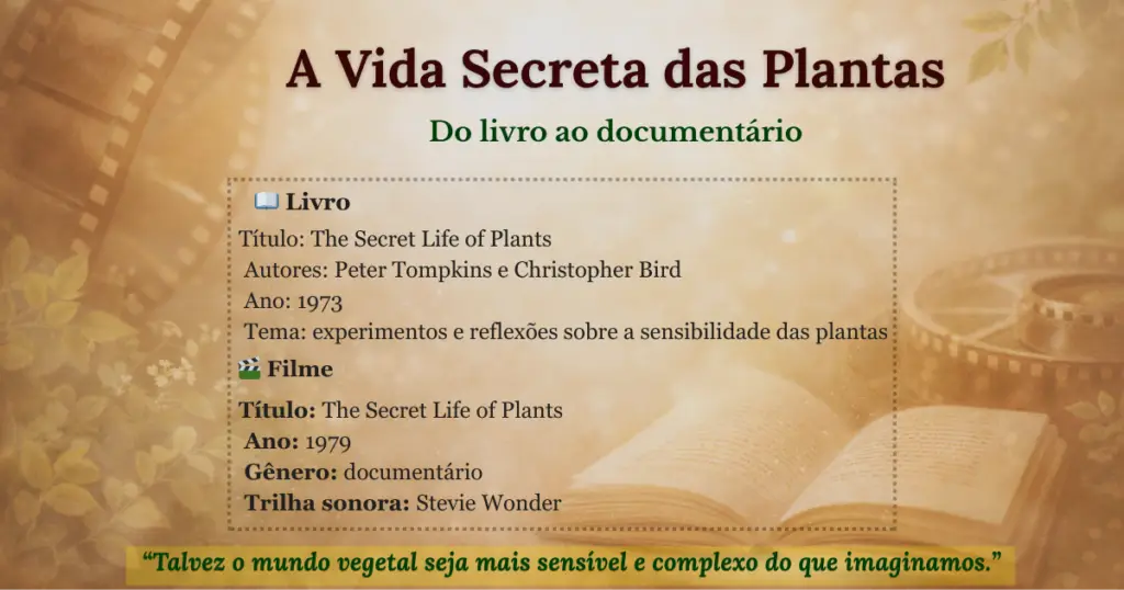 A Vida Secreta das Plantas: o livro que despertou curiosidade sobre o mundo vegetal | Benverde A Vida Secreta das Plantas card resumo | Benverde