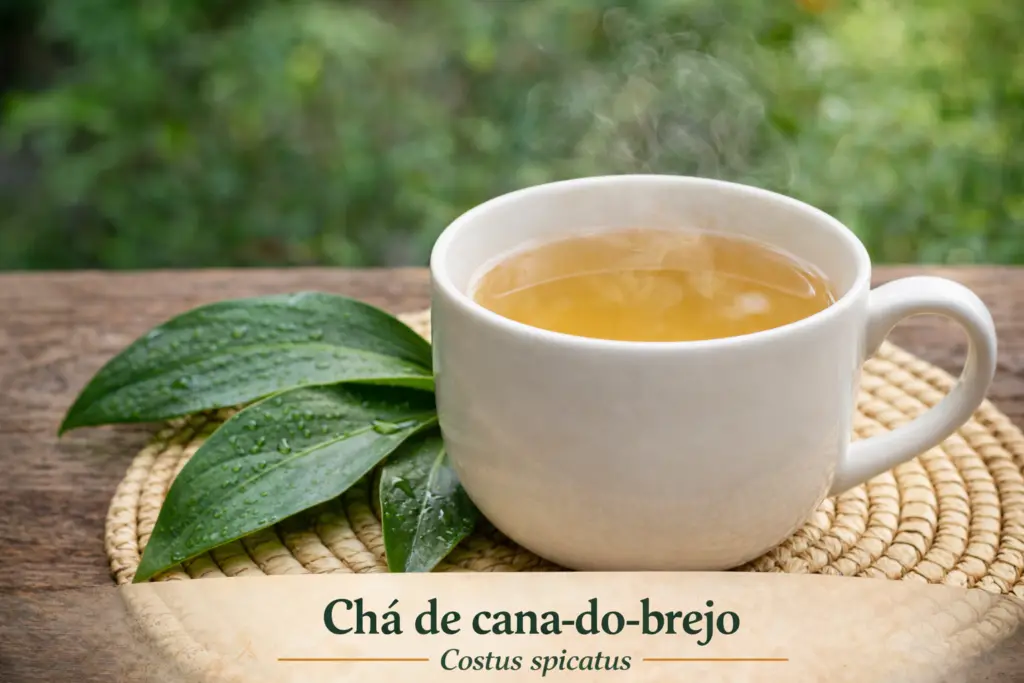 para que serve a cana-do-brejo: chá de cana-do-brejo preparado com folhas da planta