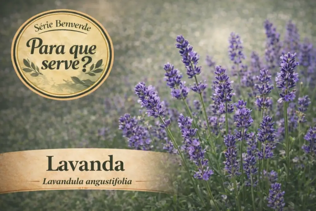 Para que serve a lavanda: Lavanda (Lavandula angustifolia) planta medicinal com flores roxas