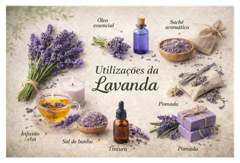 Para que serve a lavanda: Formas de uso da lavanda com óleo essencial, chá, sachê aromático e cosméticos naturais