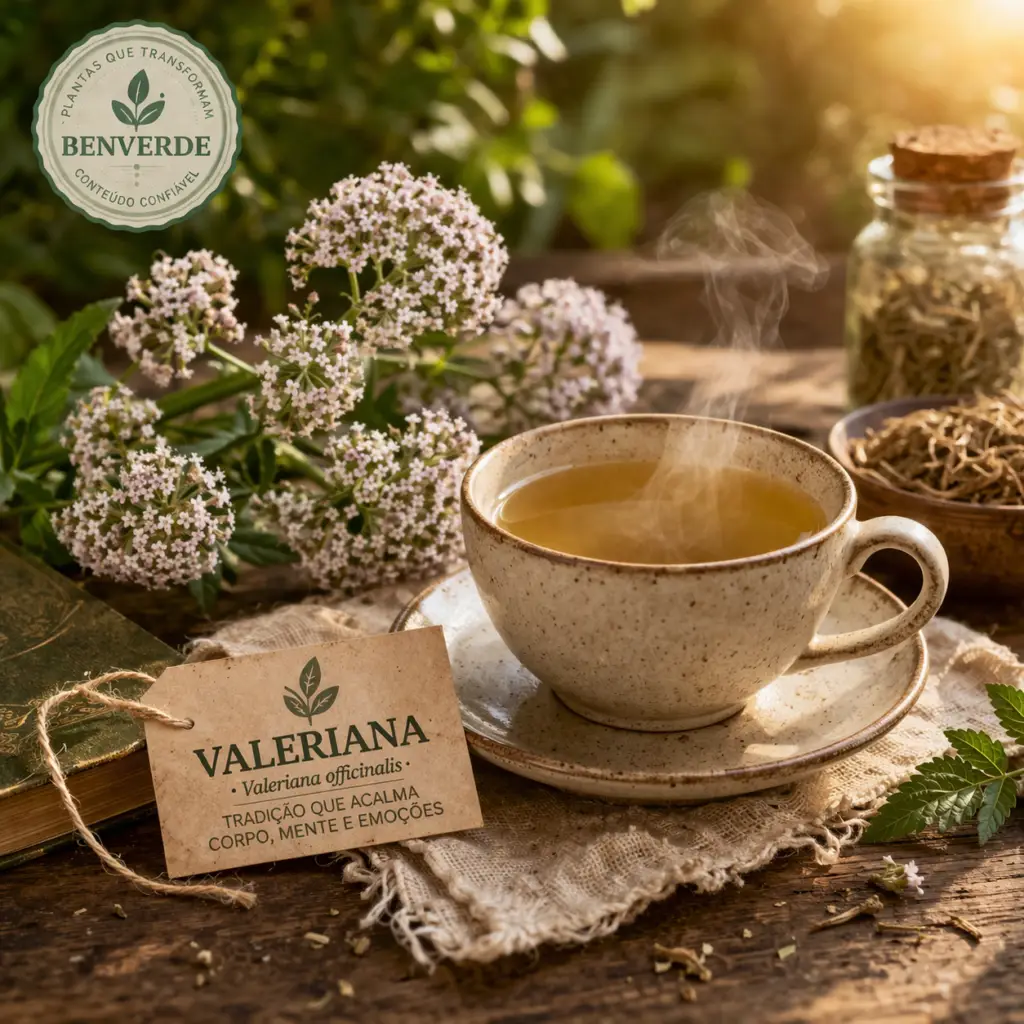 Para que serve a valeriana? Benefícios e usos tradicionais da planta | Benverde Para que serve a valeriana: chá de valeriana infusão natural Valeriana officinalis xícara ervas relaxantes