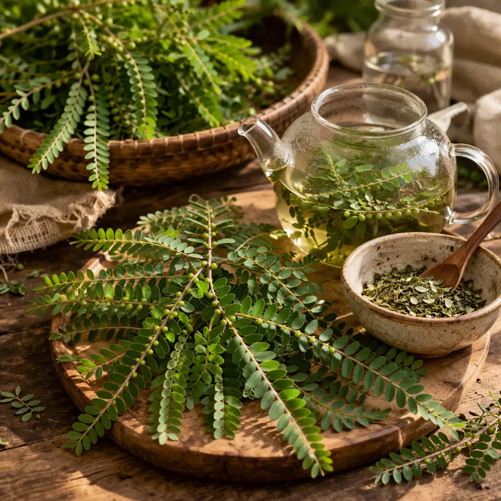 Chá de quebra-pedra: como preparar e quando usar | Benverde preparo chá de quebra pedra folhas Phyllanthus niruri infusão ervas naturais