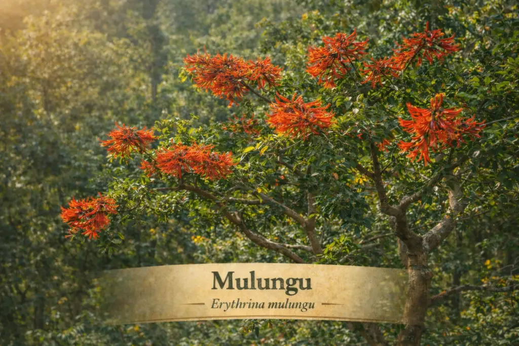 árvore mulungu flores vermelhas natureza erythrina mulungu brasil