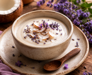 Creme de Coco com Lavanda: uma receita simples e surpreendente