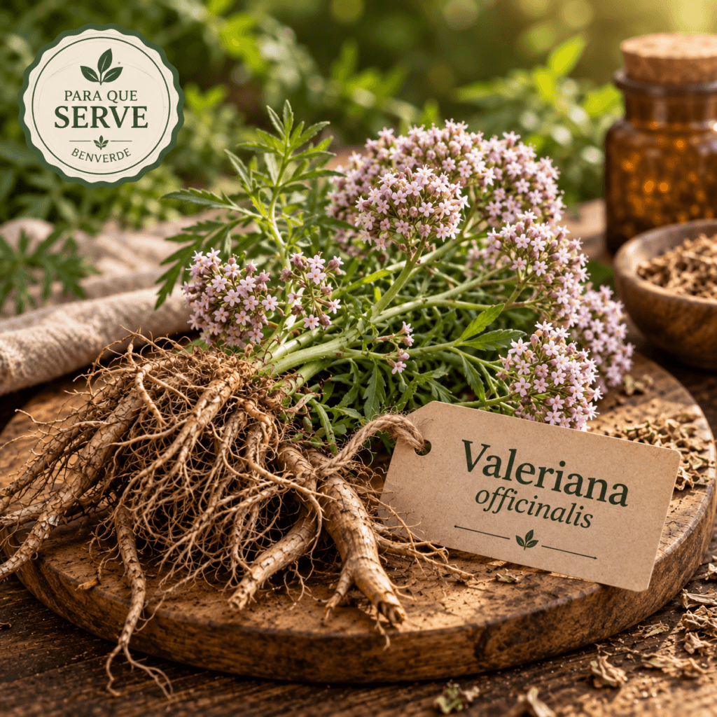 Para que serve a valeriana: planta medicinal Valeriana officinalis benefícios naturais